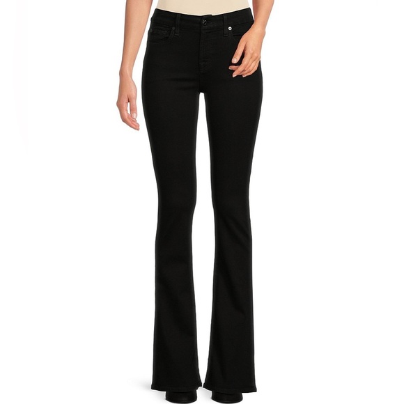 7 For All Mankind Denim - New 7 For All Mankind Women's Kimmie Bootcut Jeans Black Rinse Wash 27 X 34 NWOT